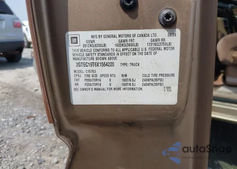 1999 GMC Sierra 1500 Sle из США, поврежденный, VIN 2GTEC19T6X1564220